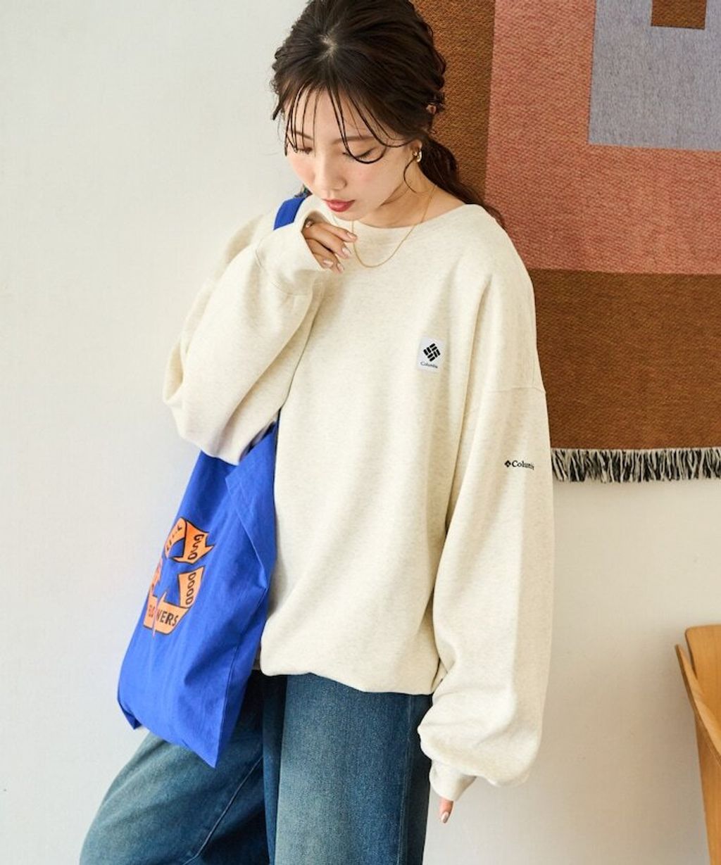 Columbia×FREAKS STORE IMPERIAL PARK寬鬆版型刺繡Logo裏刷毛大學T_14