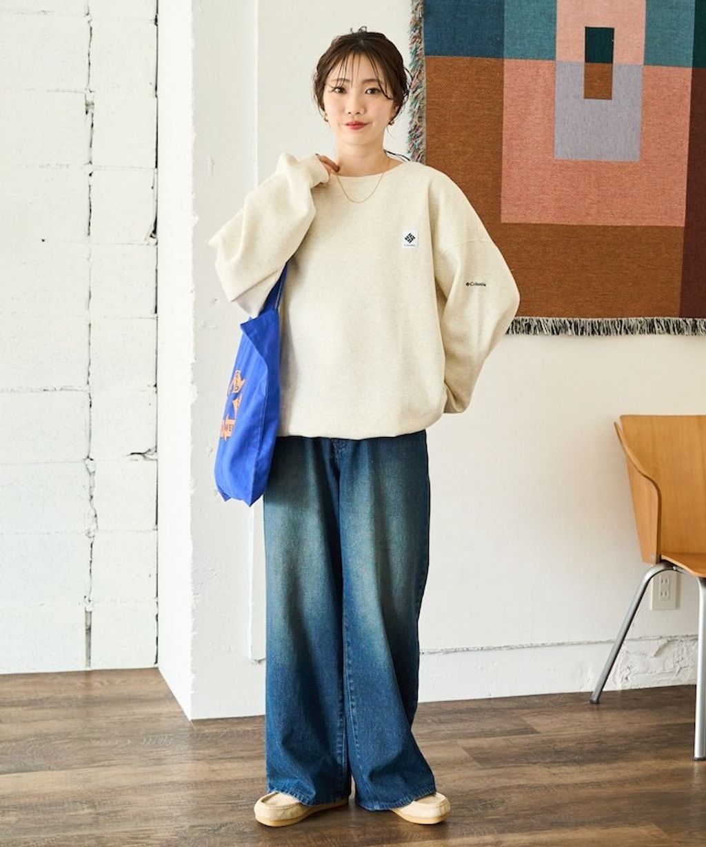 Columbia×FREAKS STORE IMPERIAL PARK寬鬆版型刺繡Logo裏刷毛大學T_6