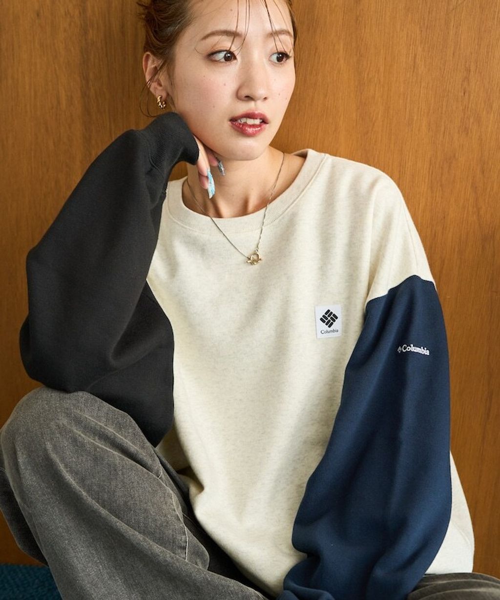 Columbia×FREAKS STORE IMPERIAL PARK寬鬆版型刺繡Logo裏刷毛大學T_5