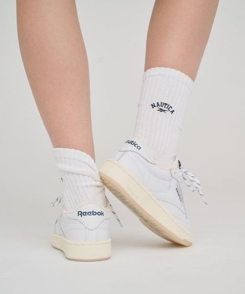 Reebok×NAUTICA 一套三入刺繡logo螺紋襪(女款)_3