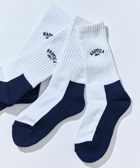 Reebok×NAUTICA 一套三入刺繡logo螺紋襪(女款)_14
