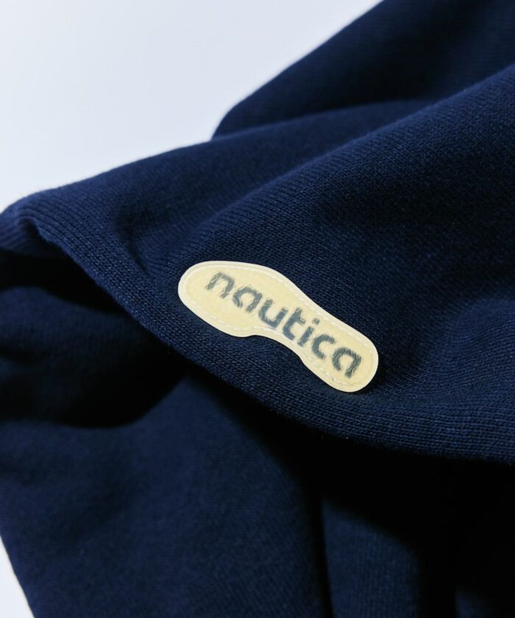 Reebok×NAUTICA 490g高磅刺繡Logo拉鍊短版連帽外套_9