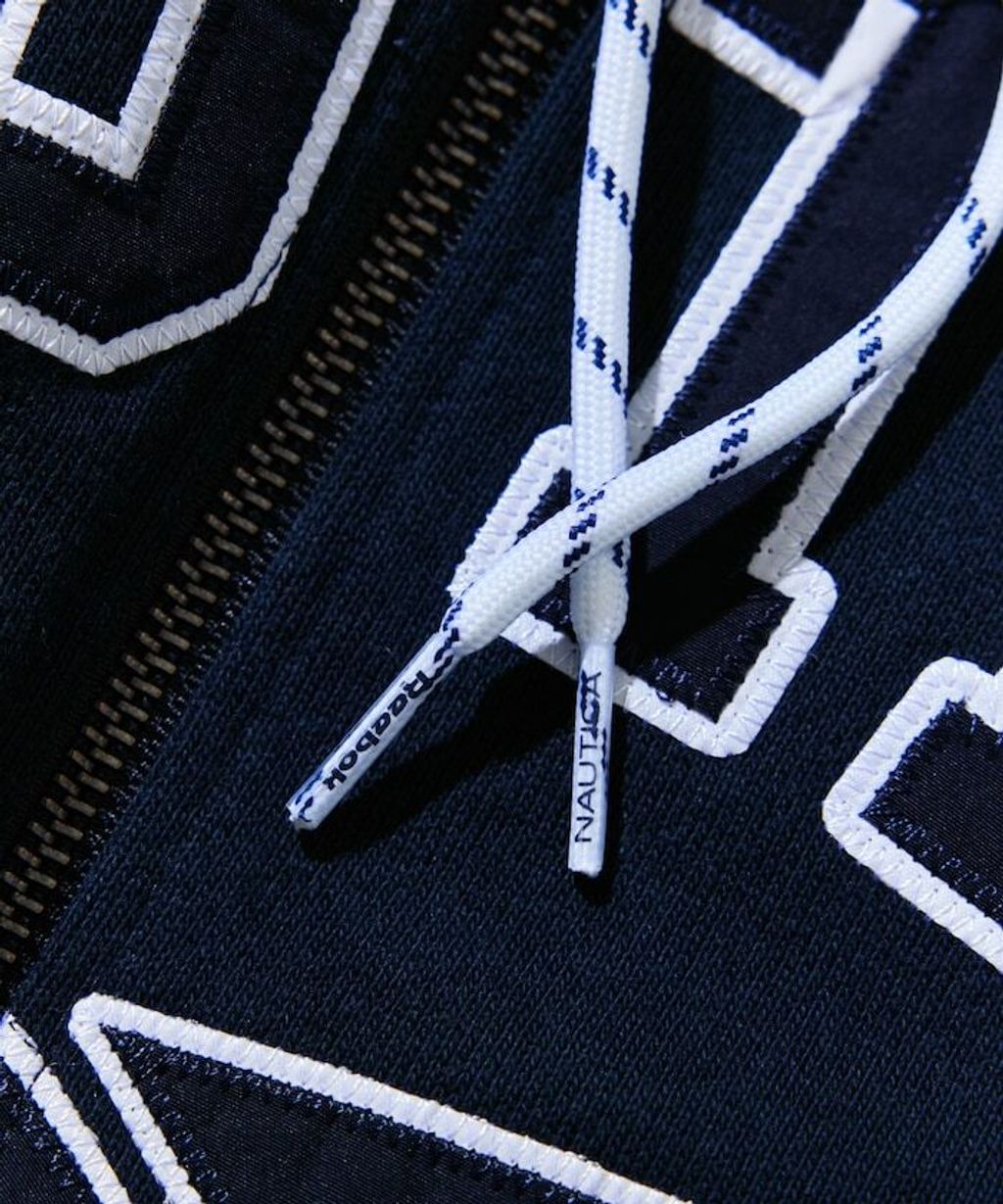 Reebok×NAUTICA 490g高磅刺繡Logo拉鍊短版連帽外套_14