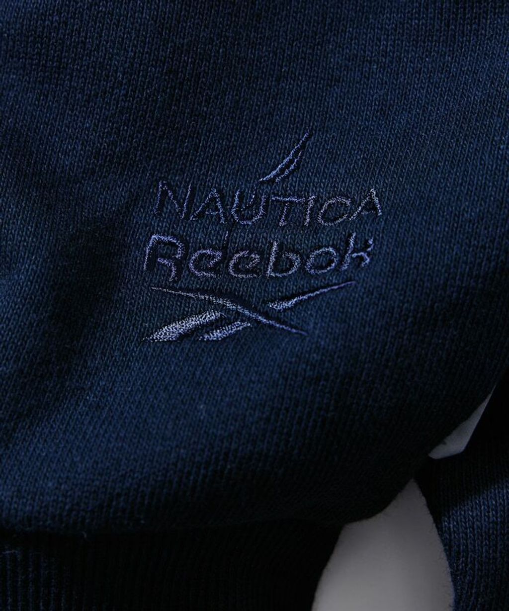 Reebok×NAUTICA 490g高磅刺繡Logo拉鍊短版連帽外套_16