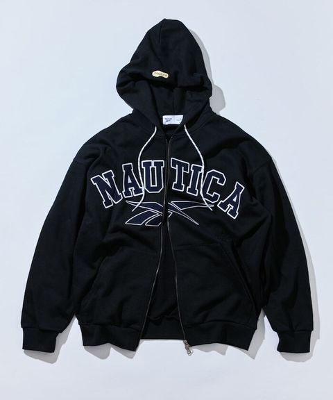 Reebok×NAUTICA 490g高磅刺繡Logo雙拉鍊連帽外套_9