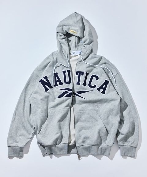Reebok×NAUTICA 490g高磅刺繡Logo雙拉鍊連帽外套_4