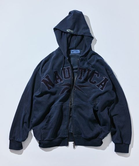 Reebok×NAUTICA 490g高磅刺繡Logo水洗雙拉鍊連帽外套_3