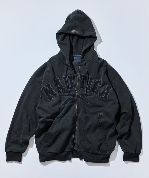 Reebok×NAUTICA 490g高磅刺繡Logo水洗雙拉鍊連帽外套_1