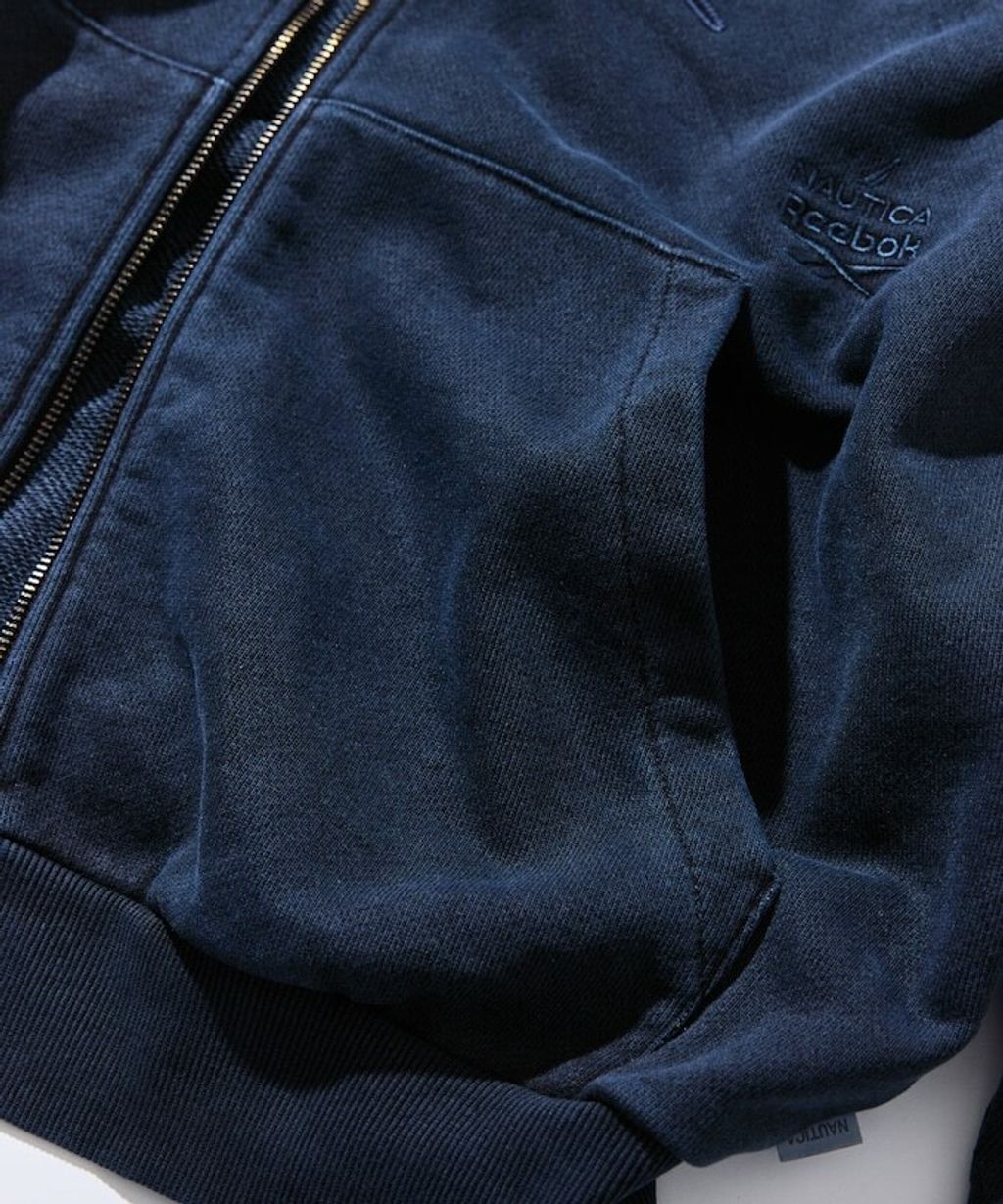 Reebok×NAUTICA 490g高磅刺繡Logo水洗雙拉鍊連帽外套_27
