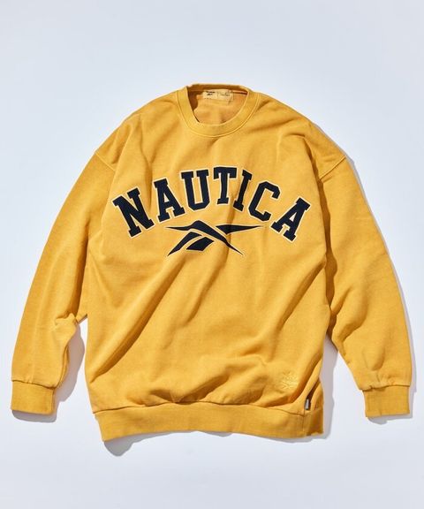 Reebok×NAUTICA 490g高磅刺繡Logo水洗大學T_9