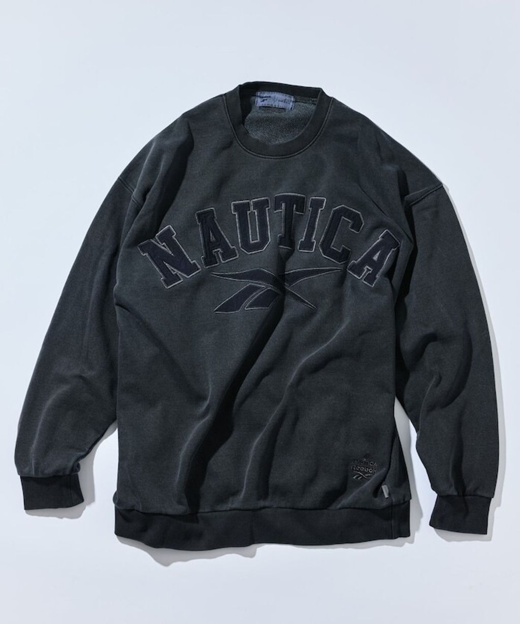 Reebok×NAUTICA 490g高磅刺繡Logo水洗大學T_4