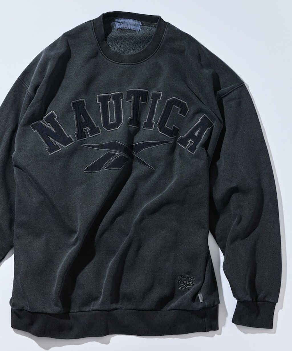 Reebok×NAUTICA 490g高磅刺繡Logo水洗大學T_5