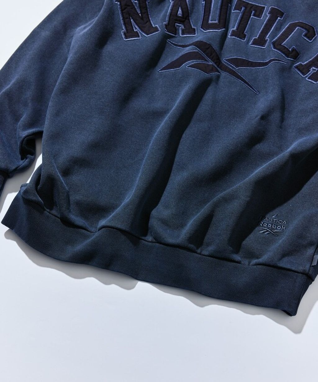 Reebok×NAUTICA 490g高磅刺繡Logo水洗大學T_22