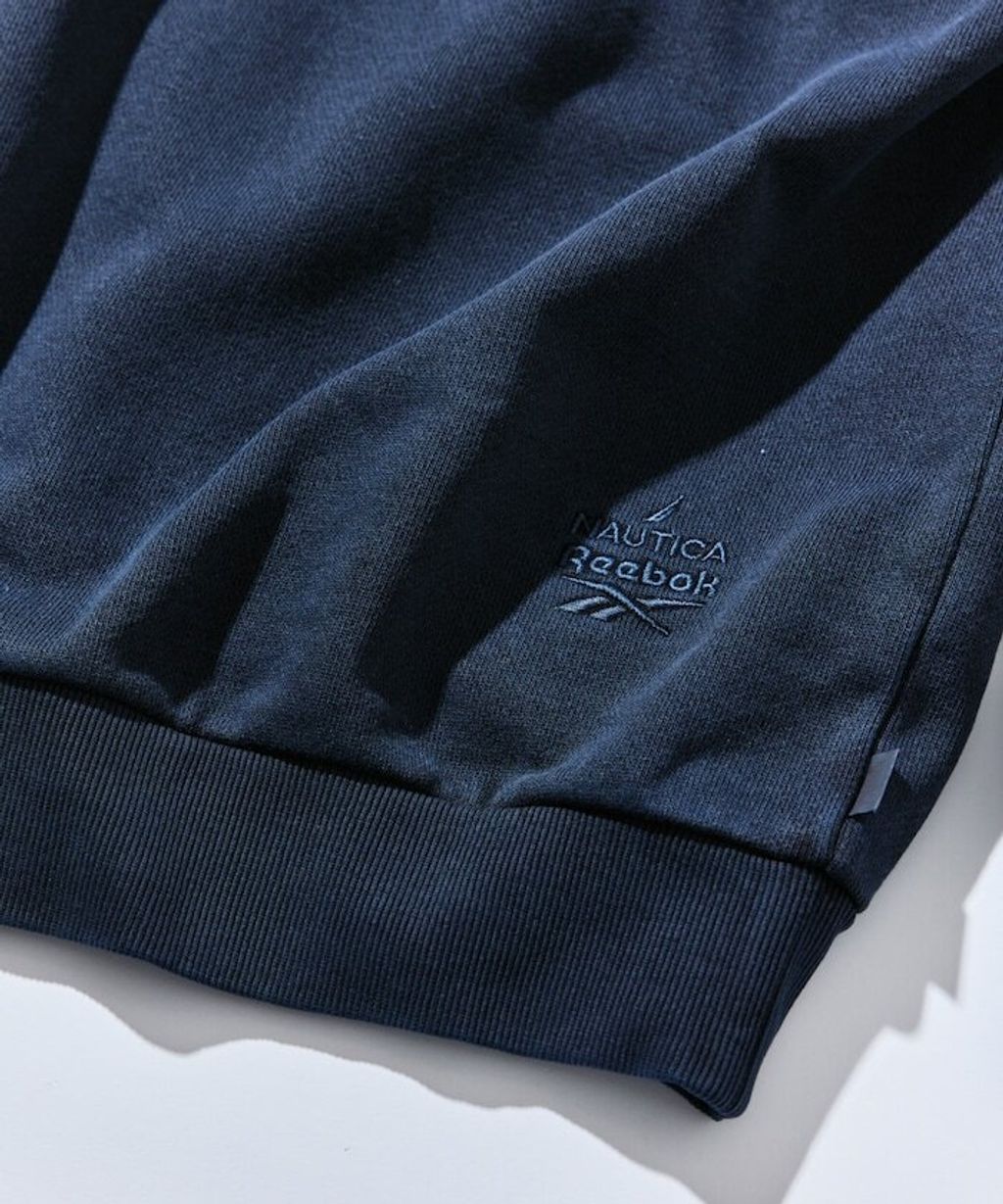 Reebok×NAUTICA 490g高磅刺繡Logo水洗大學T_23