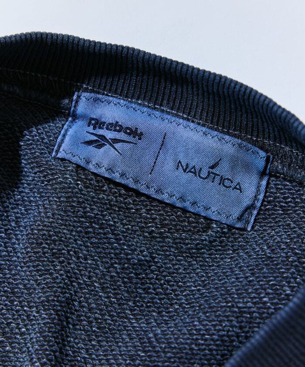 Reebok×NAUTICA 490g高磅刺繡Logo水洗大學T_17