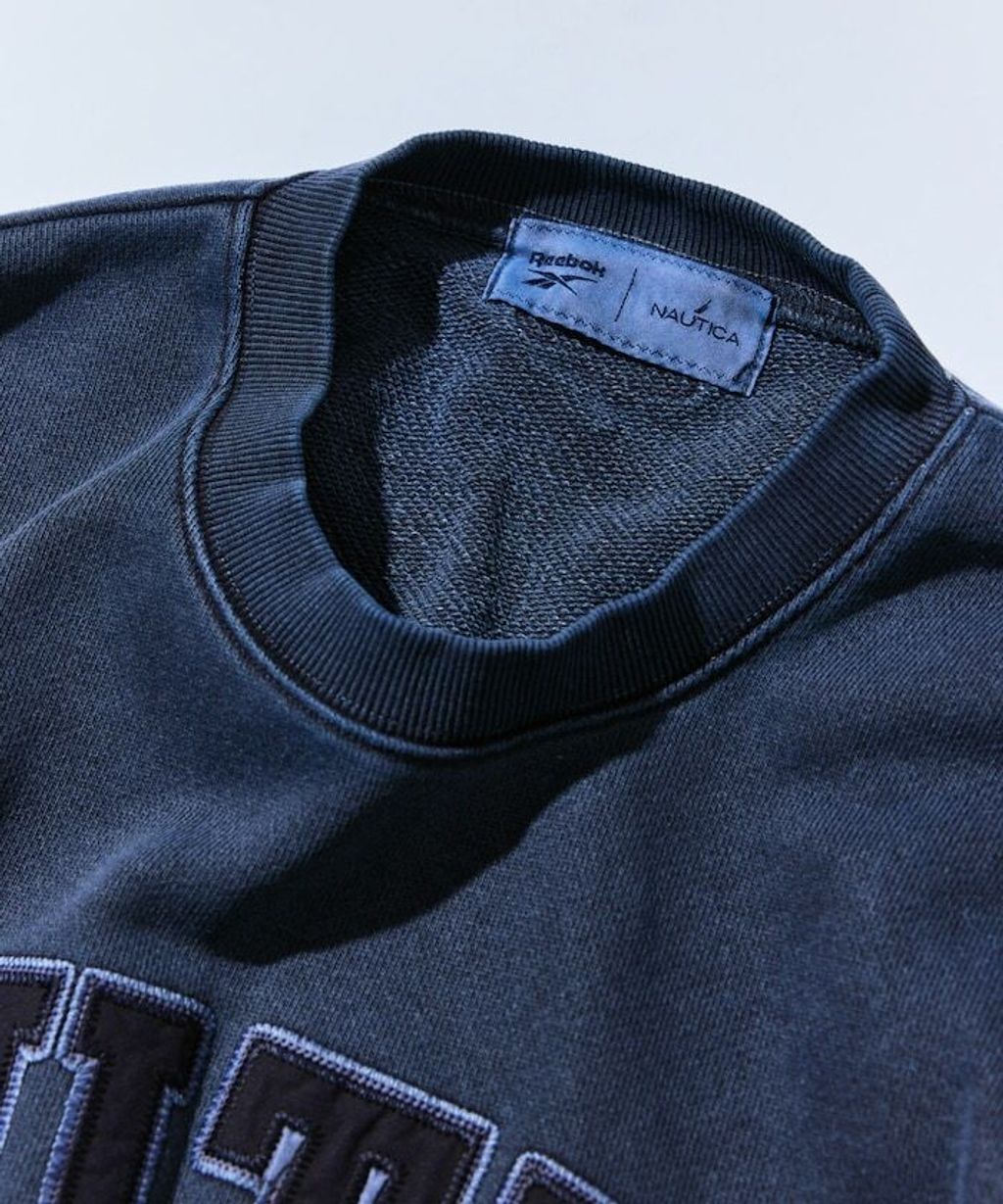 Reebok×NAUTICA 490g高磅刺繡Logo水洗大學T_16