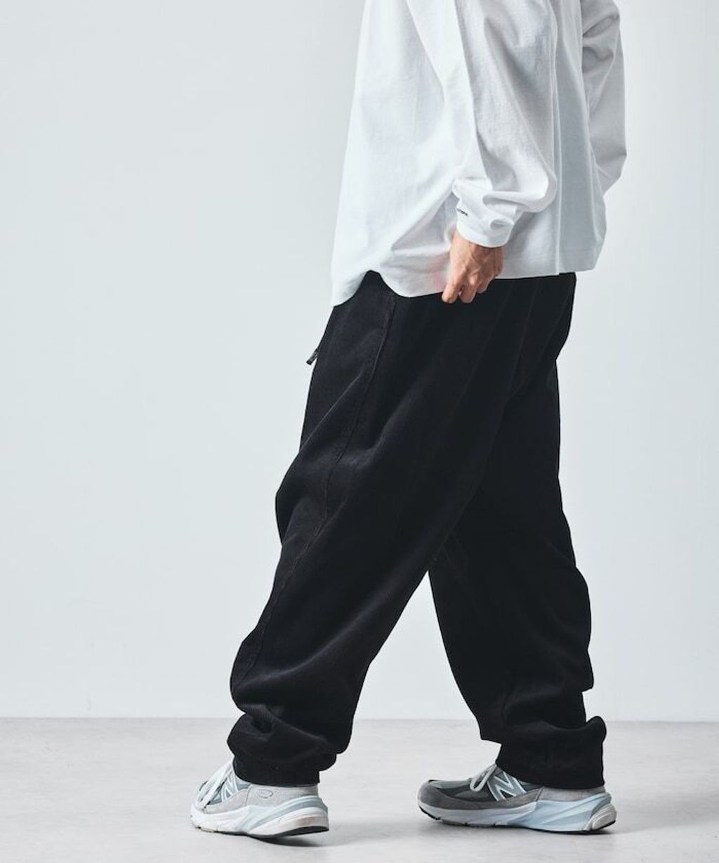 FREAKS STORE 寬版燈芯絨錐形打折褲_19