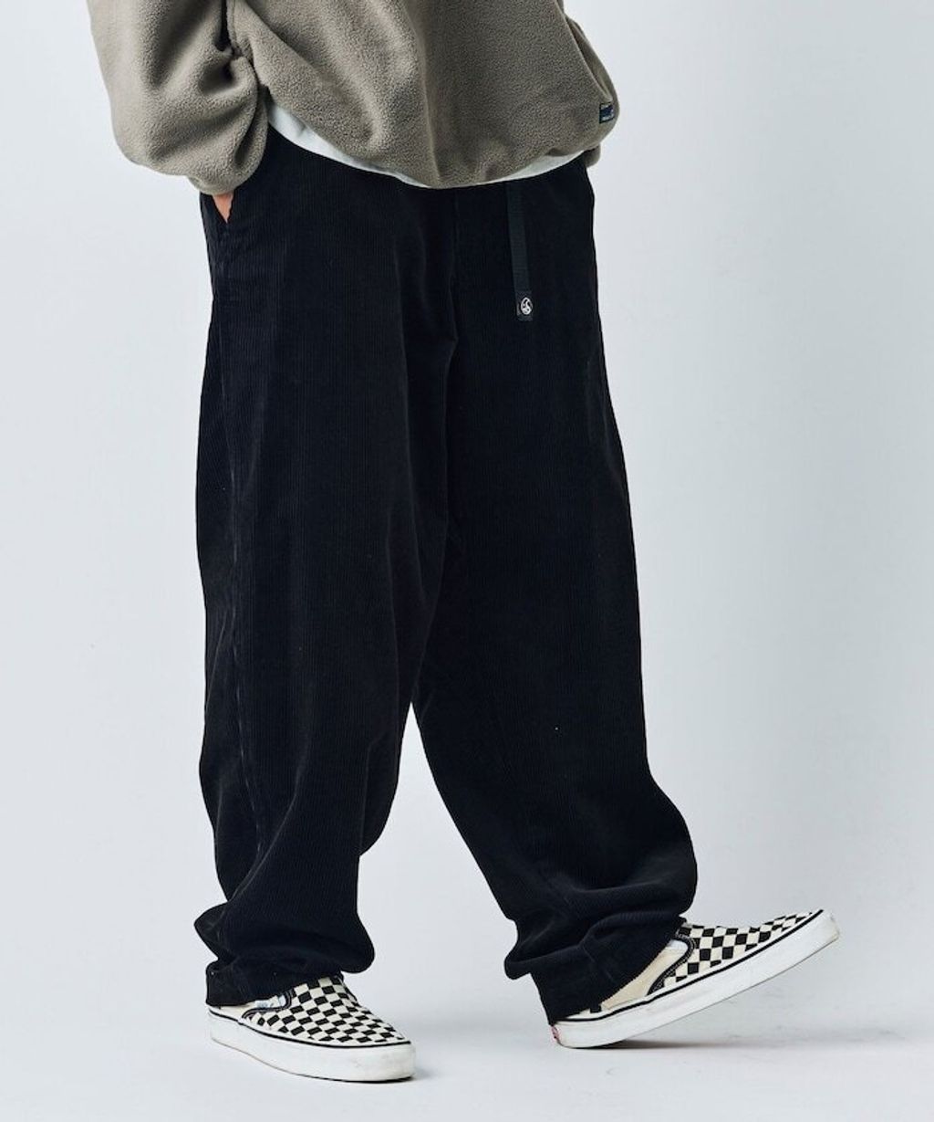 FREAKS STORE 寬版燈芯絨錐形打折褲_2