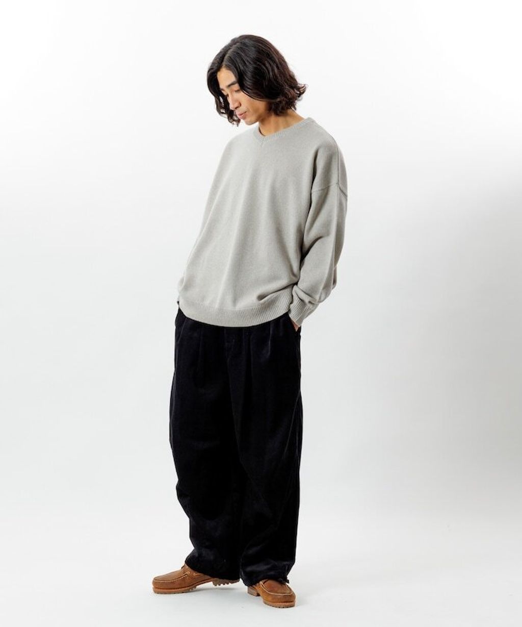 FREAKS STORE 寬版燈芯絨可縮口長褲_30