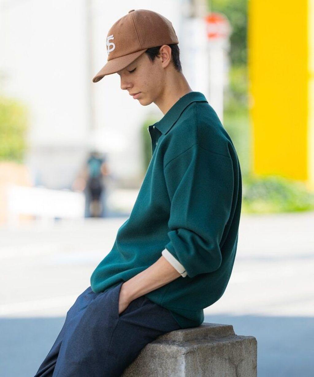 FREAKS STORE 下擺袖口拼色針織POLO衫_3