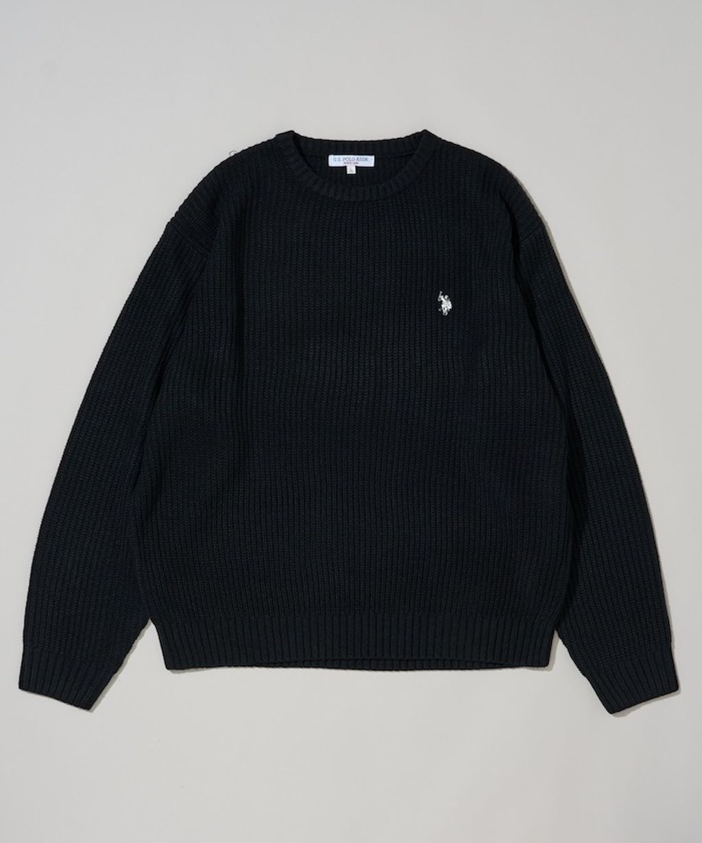 U.S. POLO ASSN. 畦編織刺繡logo圓領針織衫_47