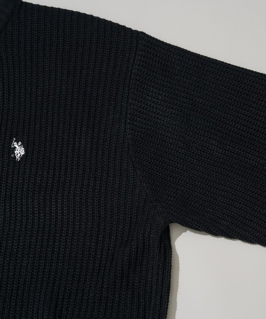 U.S. POLO ASSN. 畦編織刺繡logo圓領針織衫_50
