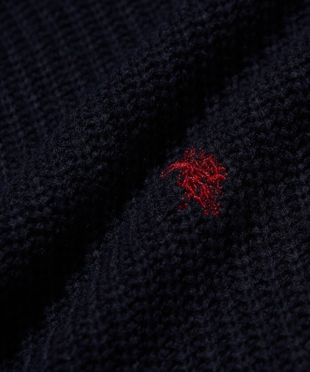 U.S. POLO ASSN. 畦編織刺繡logo圓領針織衫_35