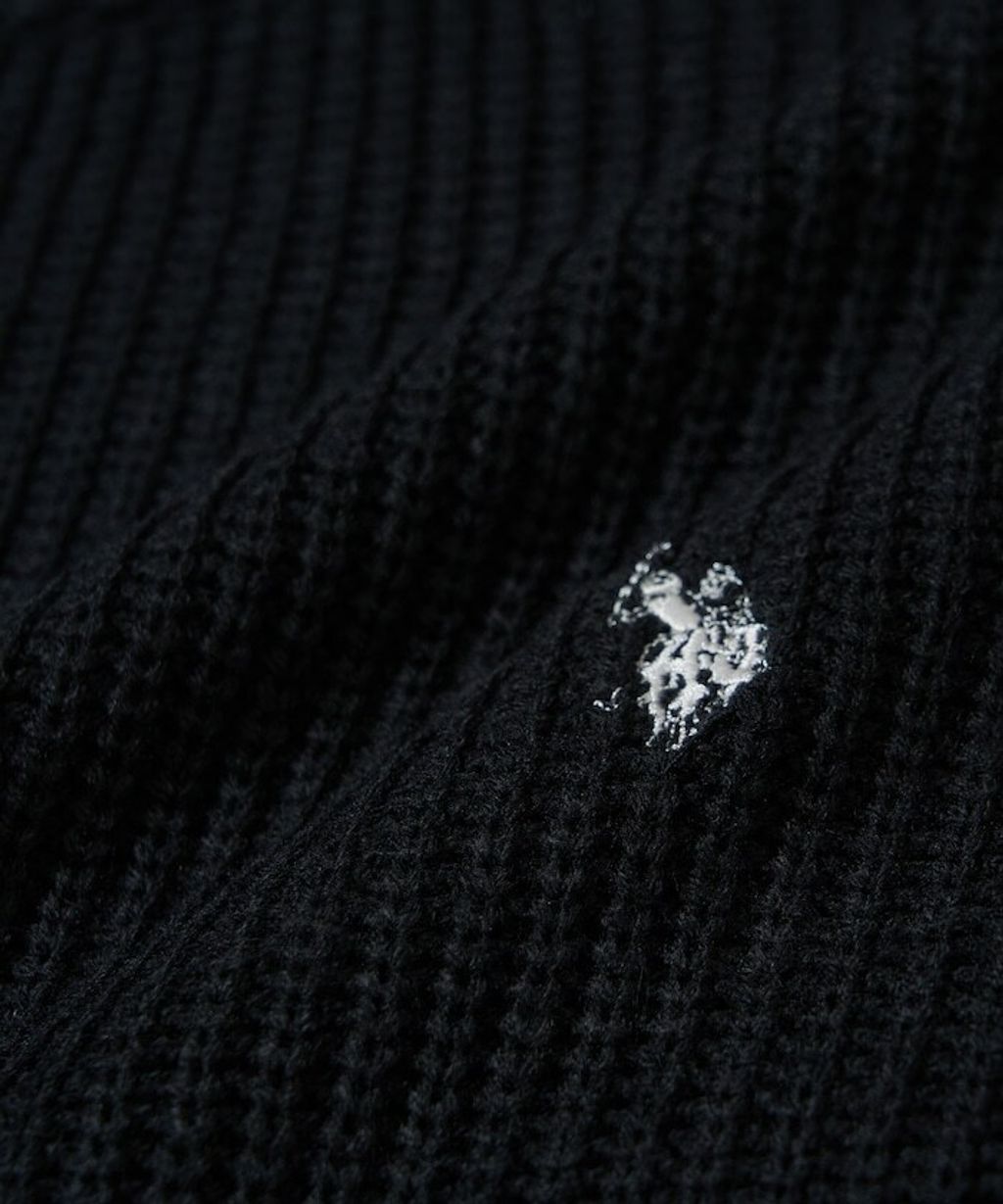 U.S. POLO ASSN. 畦編織刺繡logo圓領針織衫_14