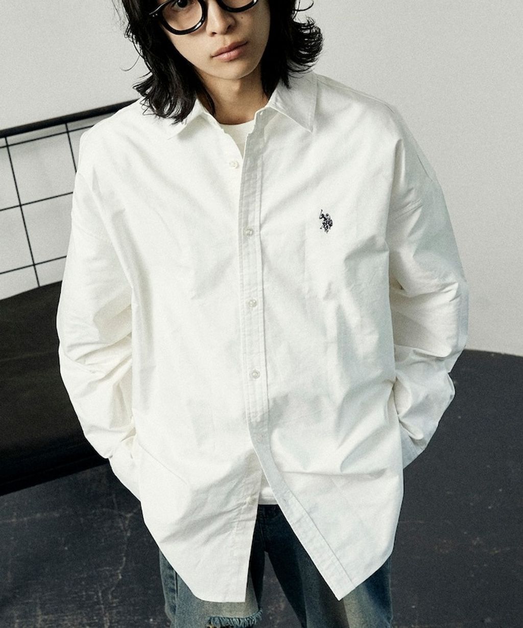 U.S. POLO ASSN. 刺繡logo牛津襯衫_1