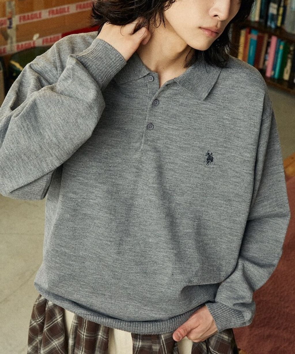 U.S. POLO ASSN. 刺繡logo針織POLO衫_36