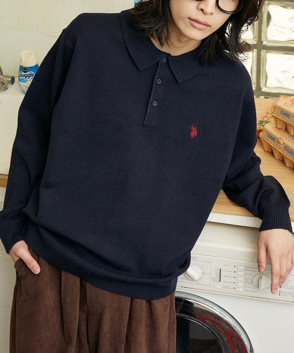 U.S. POLO ASSN. 刺繡logo針織POLO衫_34