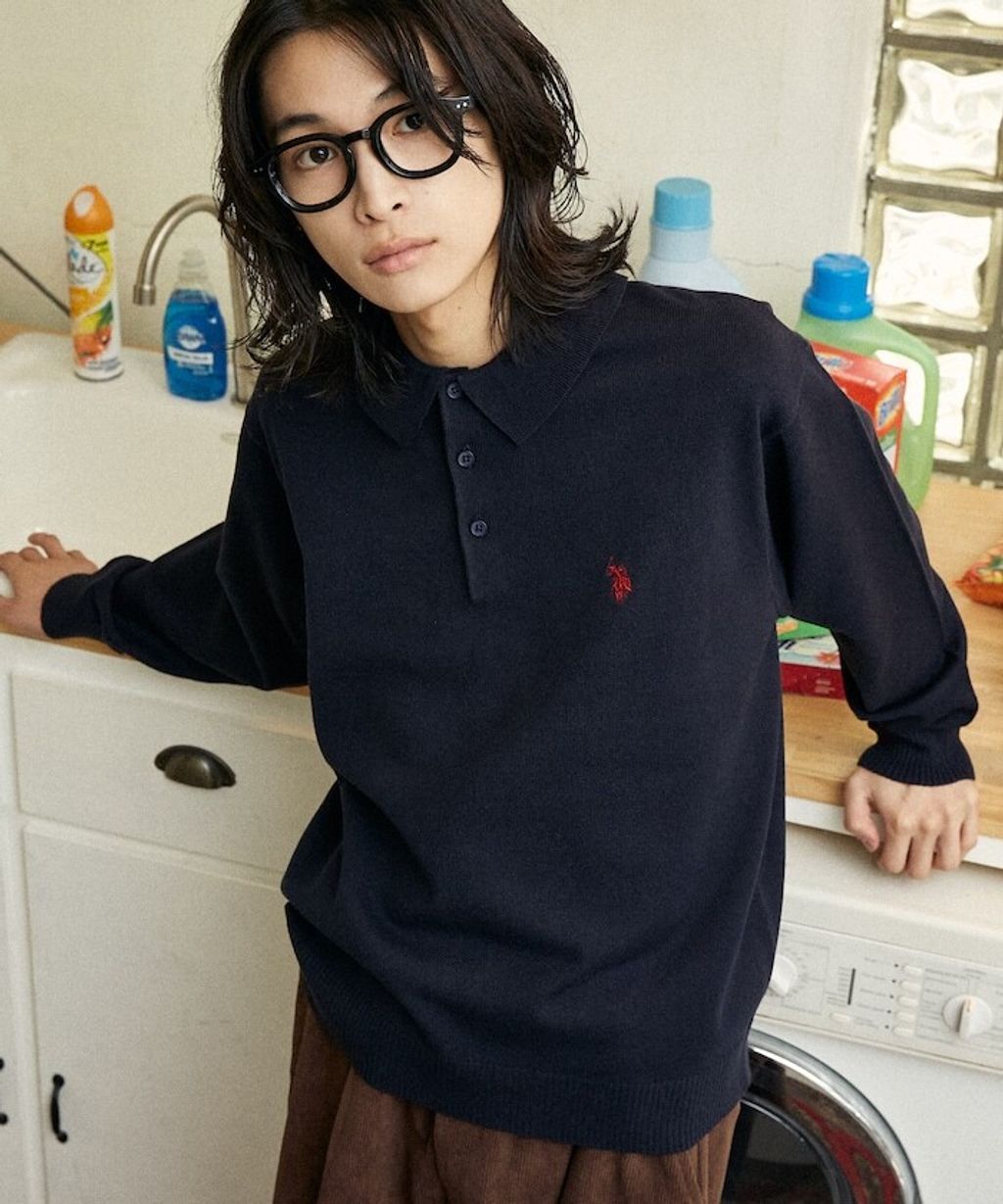 U.S. POLO ASSN. 刺繡logo針織POLO衫_33