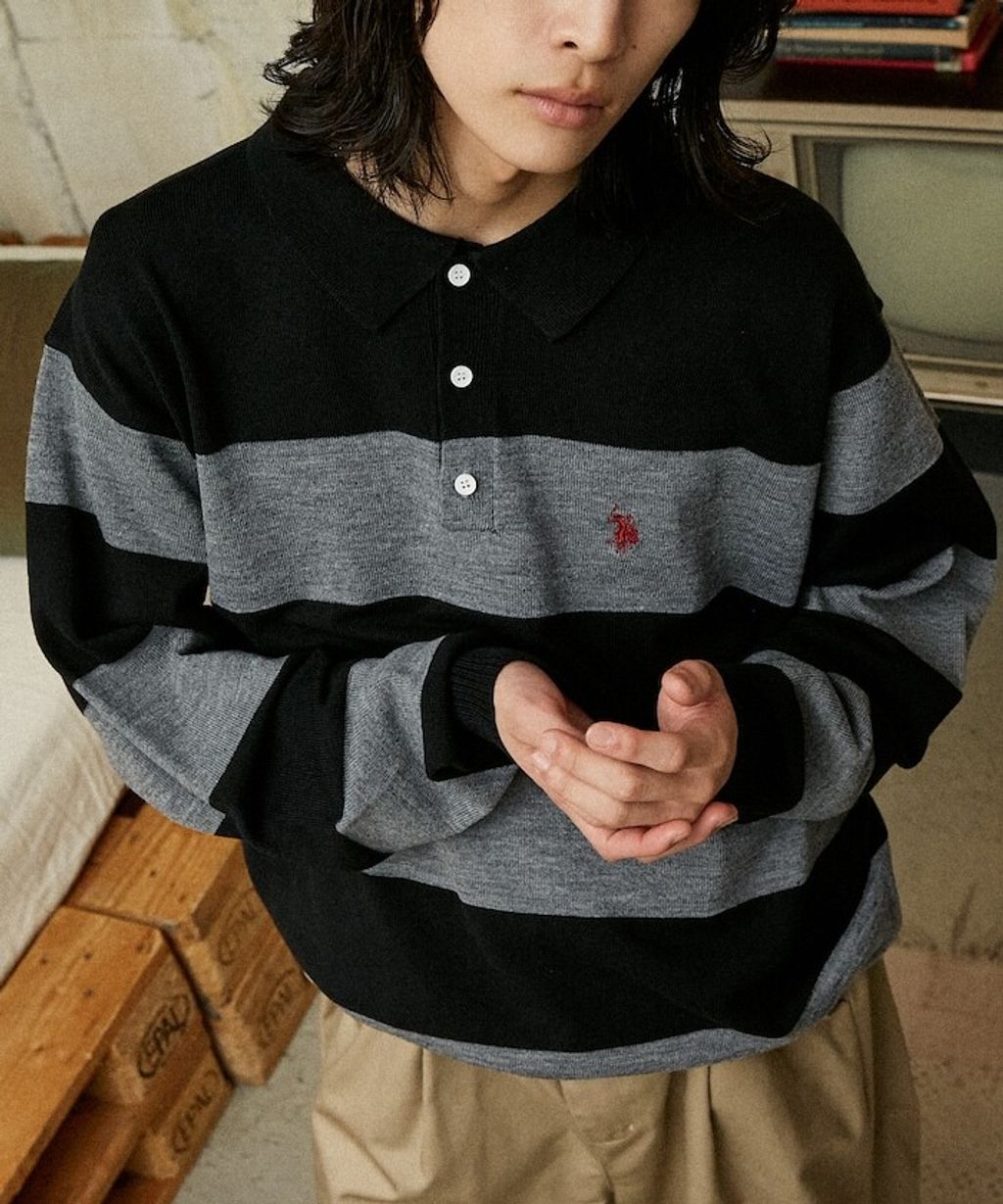 U.S. POLO ASSN. 刺繡logo針織POLO衫_15