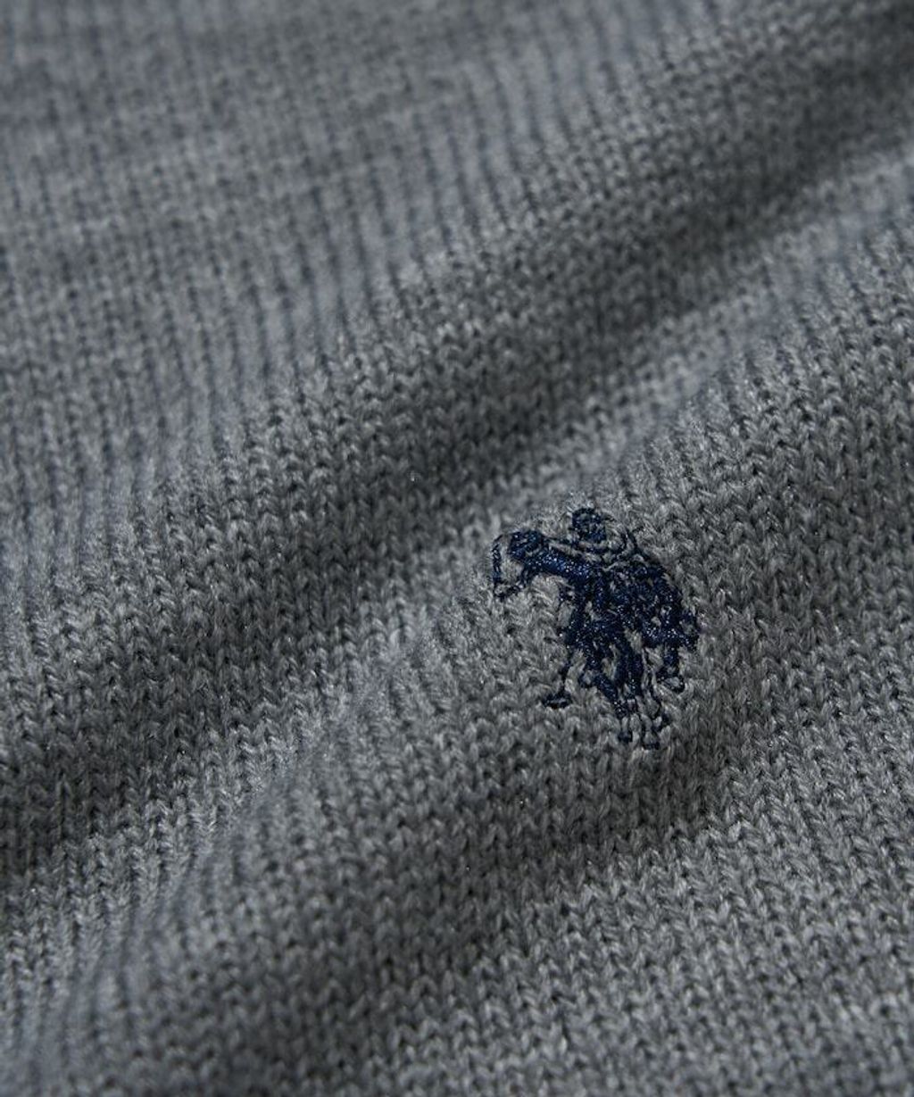 U.S. POLO ASSN. 刺繡logo圓領針織開襟衫_26