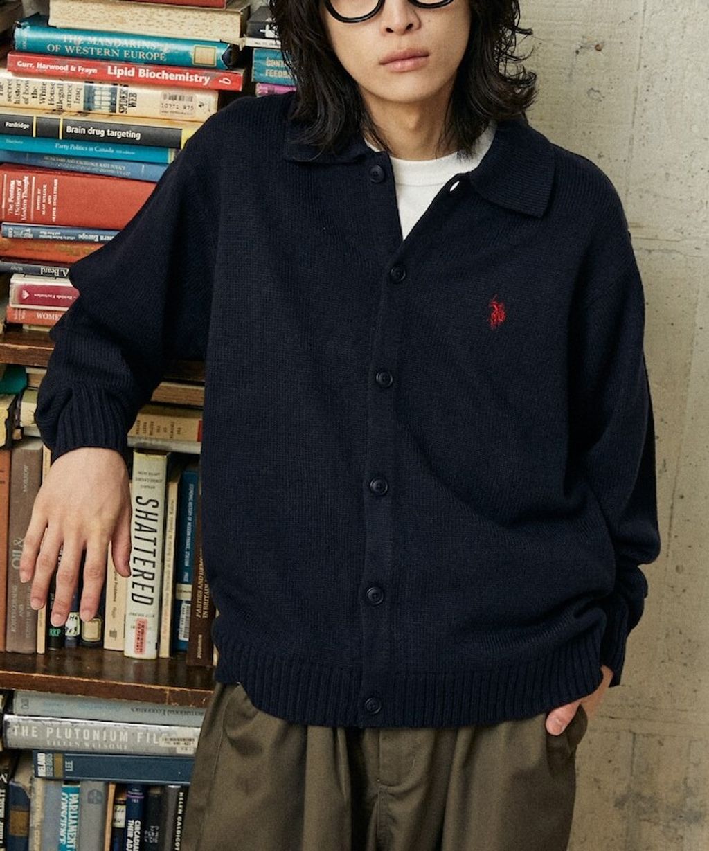 U.S. POLO ASSN. polo領刺繡logo針織開襟衫_6