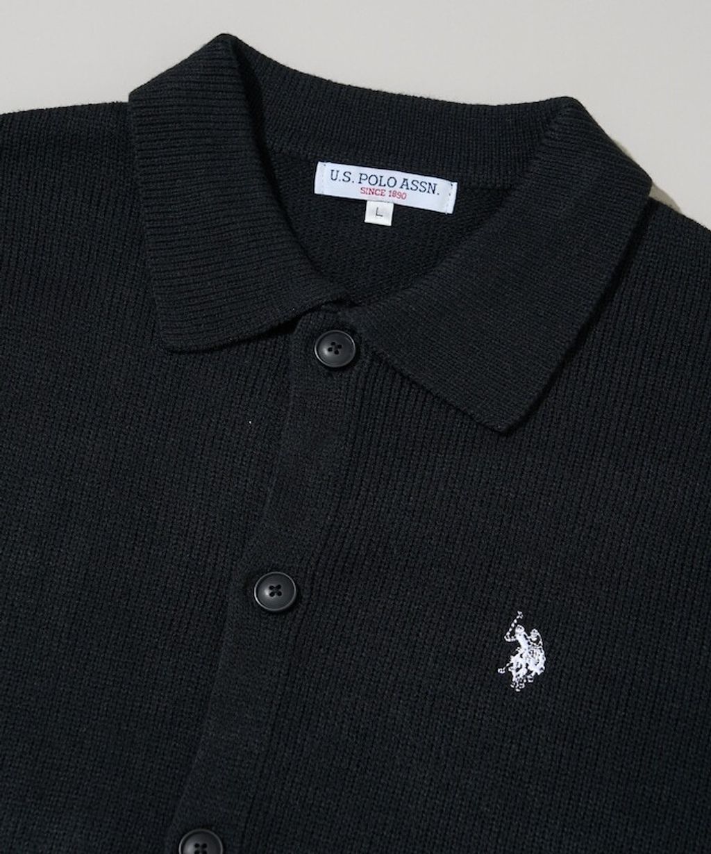 U.S. POLO ASSN. polo領刺繡logo針織開襟衫_48