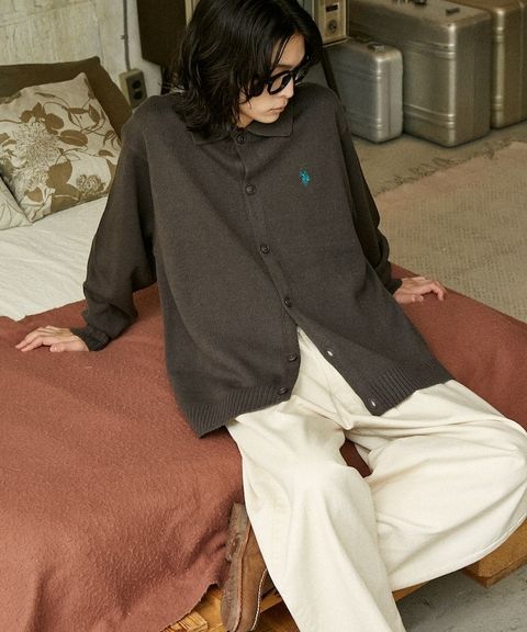 U.S. POLO ASSN. polo領刺繡logo針織開襟衫_44
