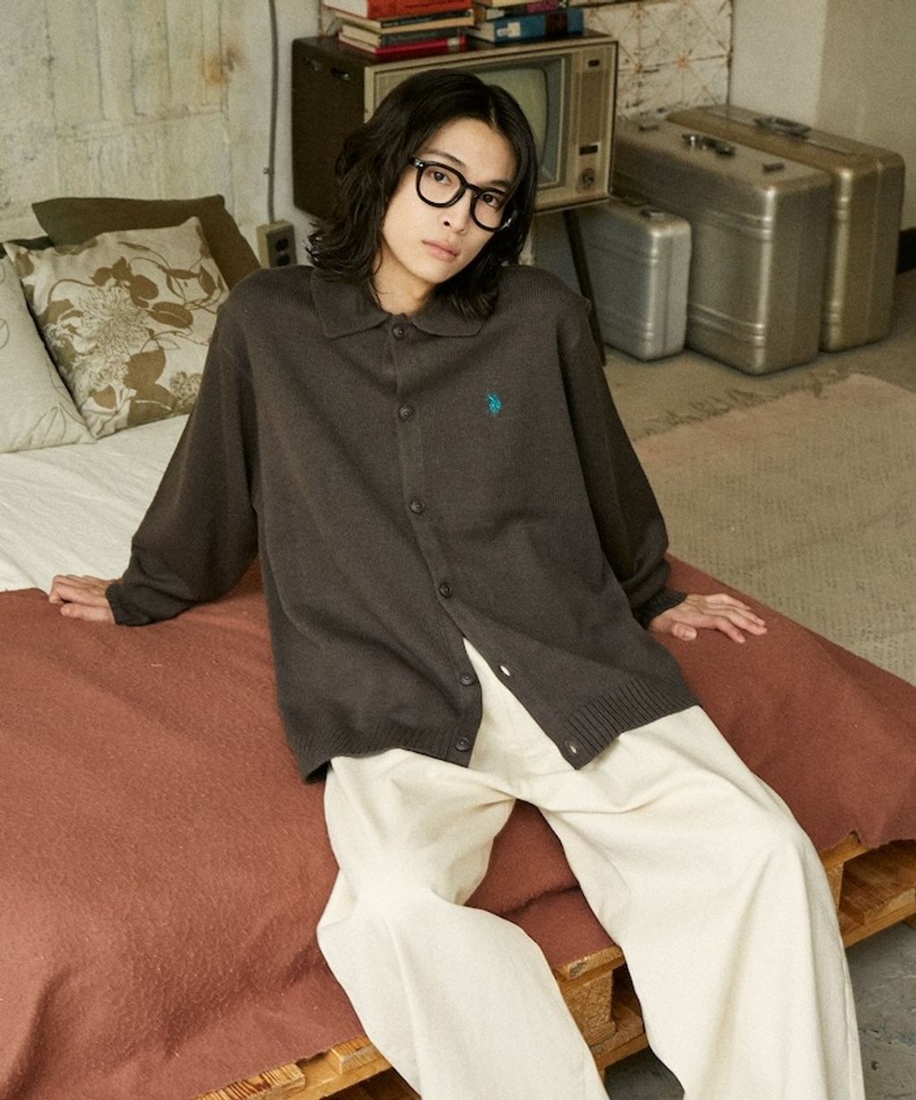 U.S. POLO ASSN. polo領刺繡logo針織開襟衫_39