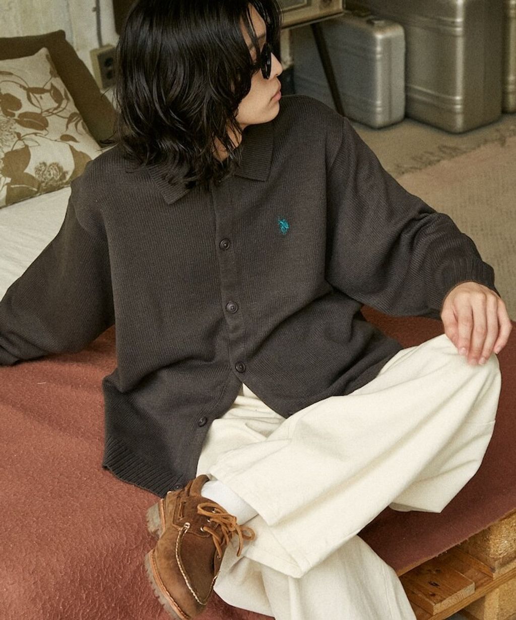 U.S. POLO ASSN. polo領刺繡logo針織開襟衫_37