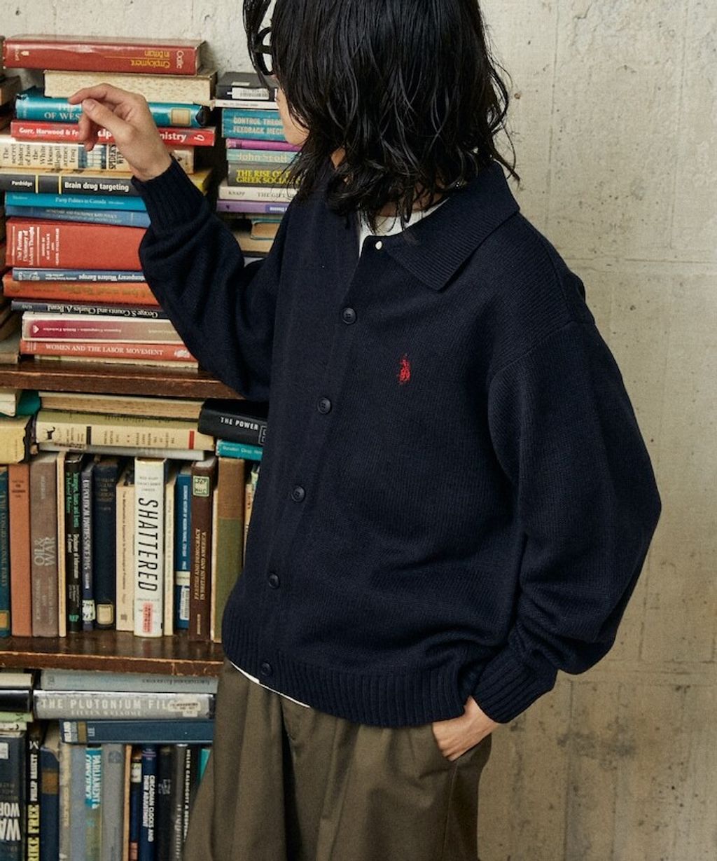 U.S. POLO ASSN. polo領刺繡logo針織開襟衫_13