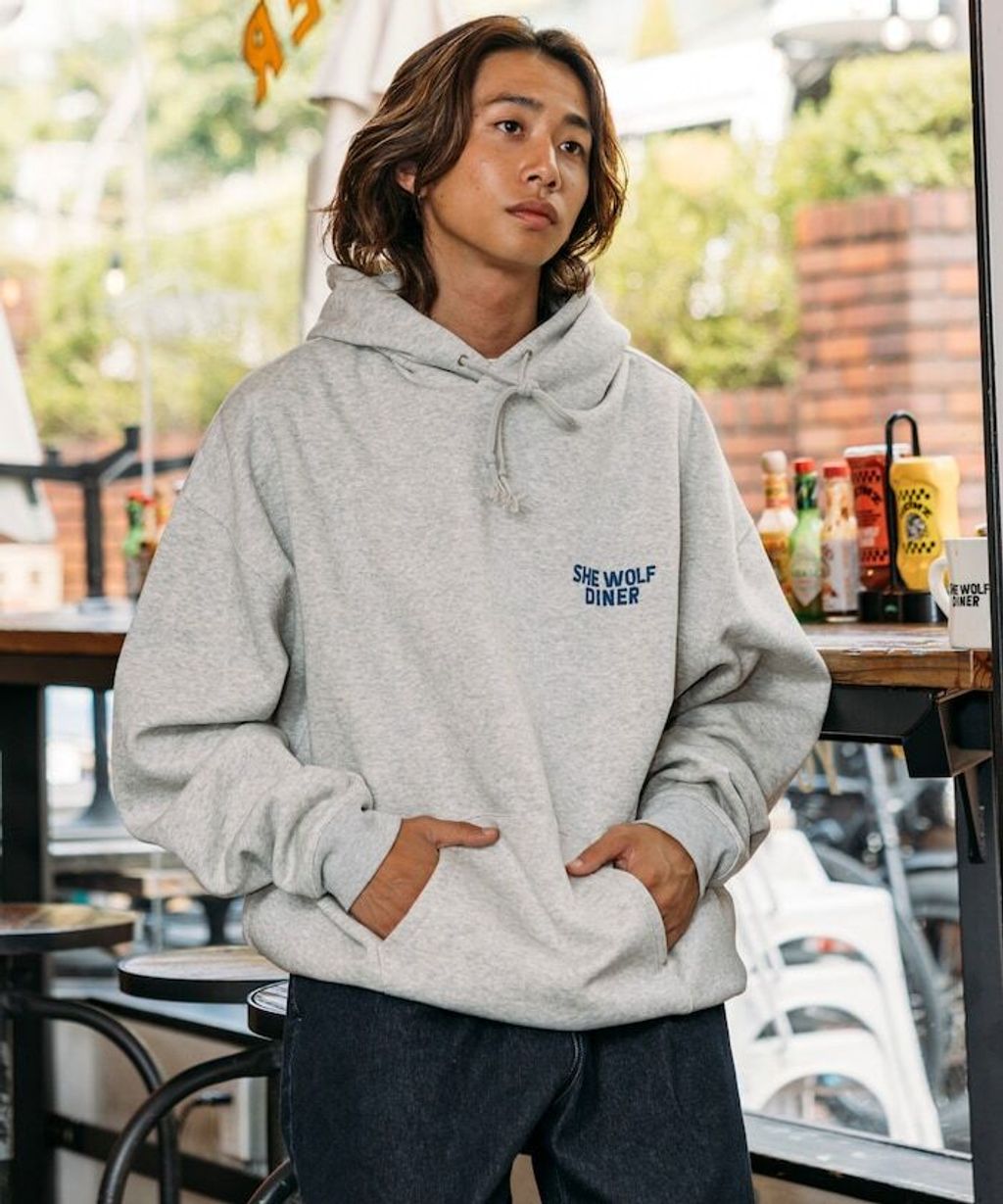 SHE WOLF DINER×FREAKS STORE 聯名背印帽T(CAR)_14
