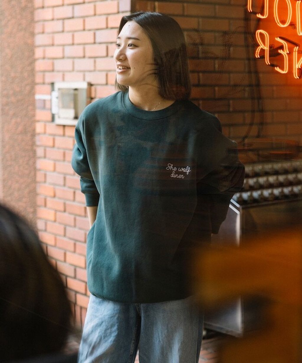 SHE WOLF DINER×FREAKS STORE 聯名背印大學T(WOLF)_7