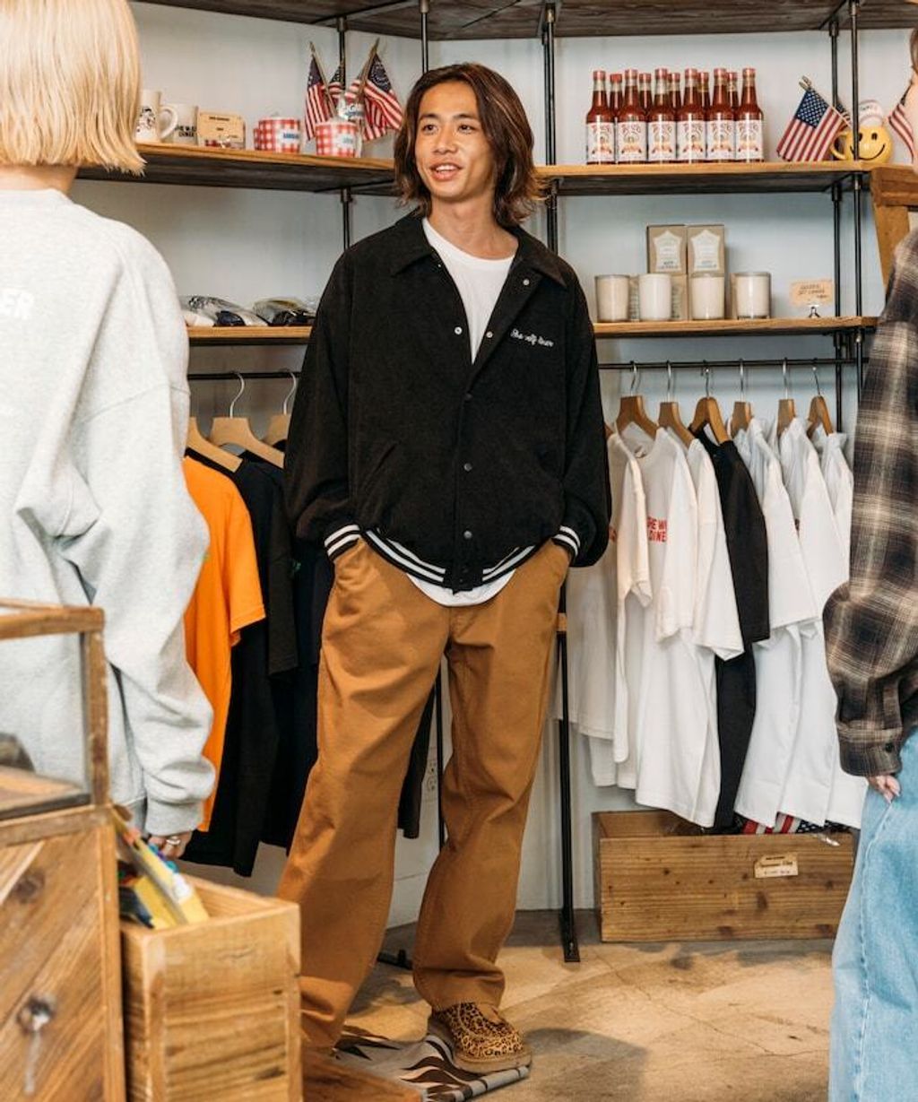 SHE WOLF DINER×FREAKS STORE 聯名燈芯絨教練外套(WOLF)_8