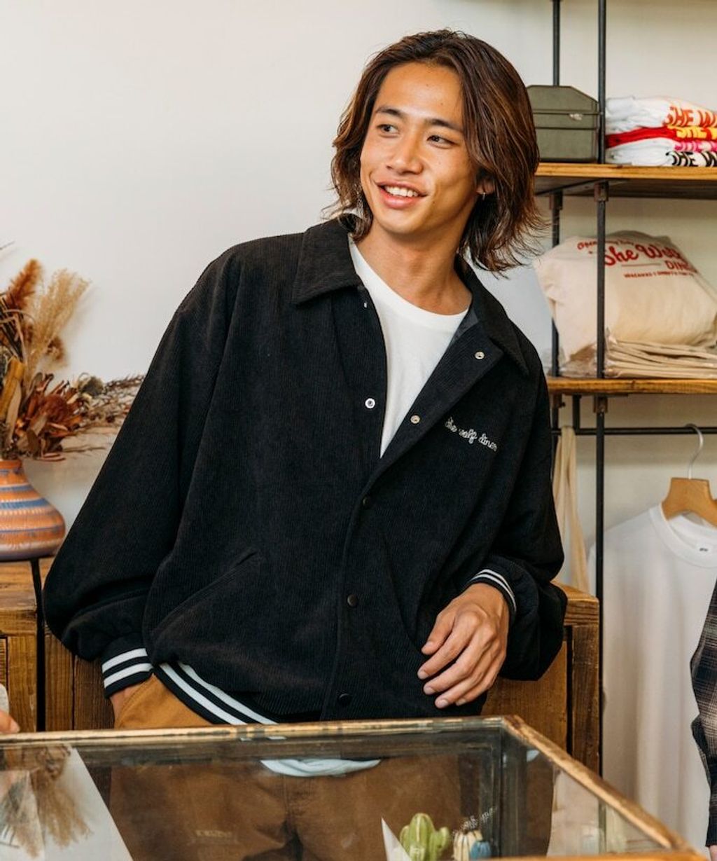 SHE WOLF DINER×FREAKS STORE 聯名燈芯絨教練外套(WOLF)_4
