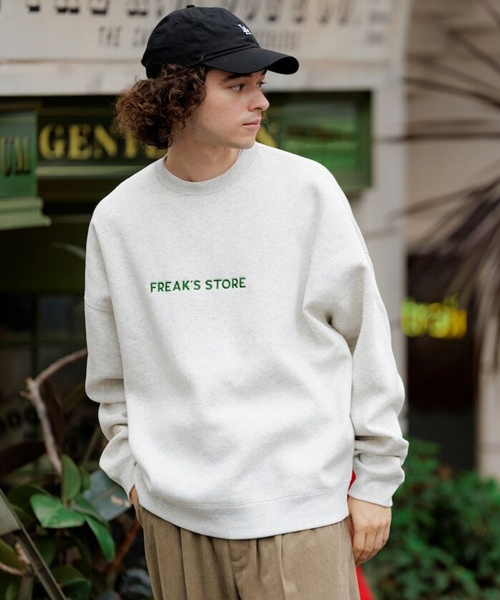 FREAKS STORE 寬鬆版型刺繡logo大學T_38