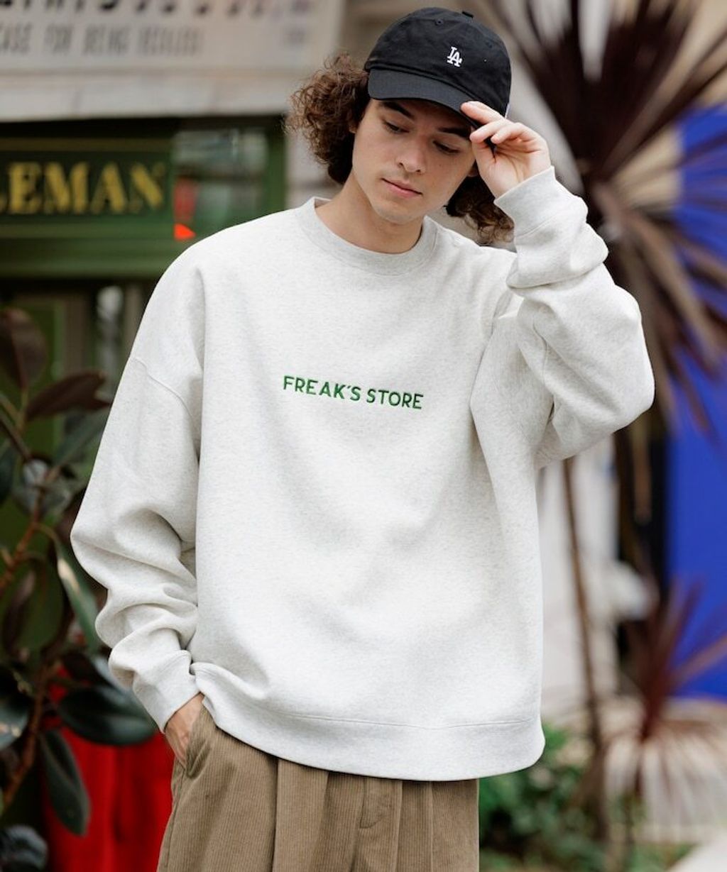FREAKS STORE 寬鬆版型刺繡logo大學T_39
