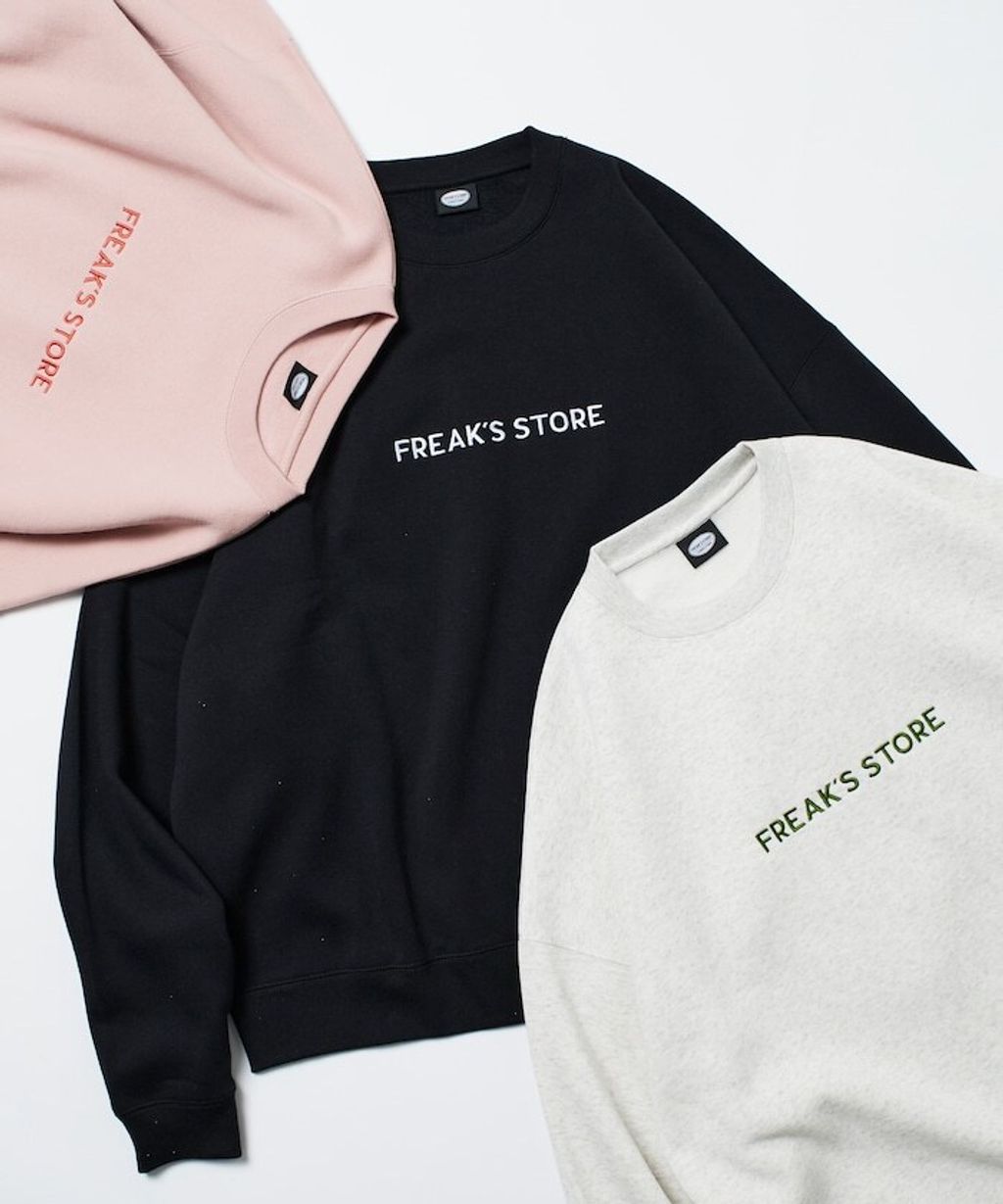 FREAKS STORE 寬鬆版型刺繡logo大學T_28