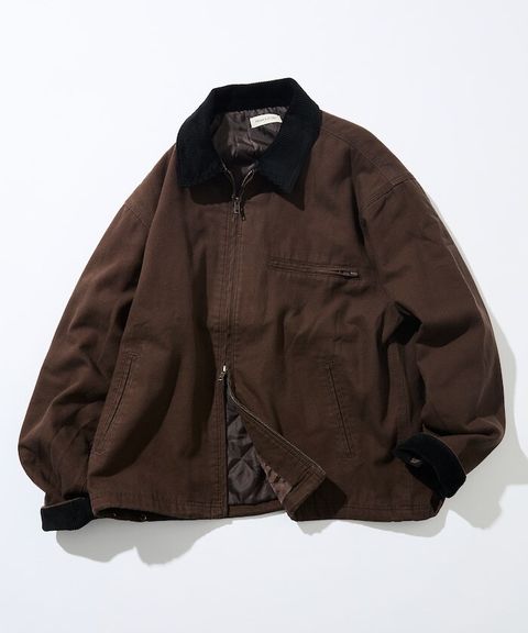 FREAKS STORE 寬版燈芯絨領拼接鴨絨工裝外套_4