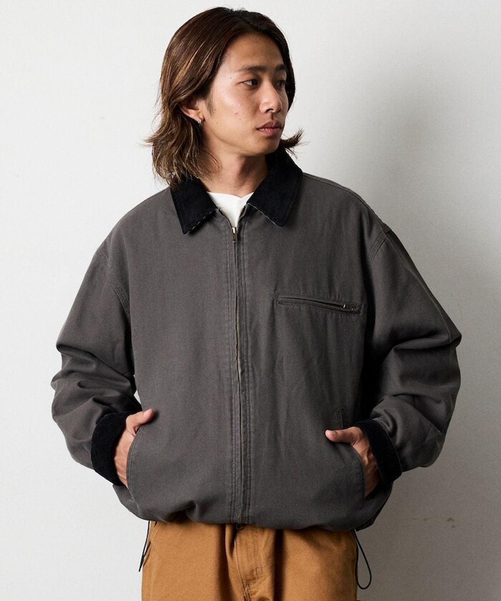 FREAKS STORE 寬版燈芯絨領拼接鴨絨工裝外套_37