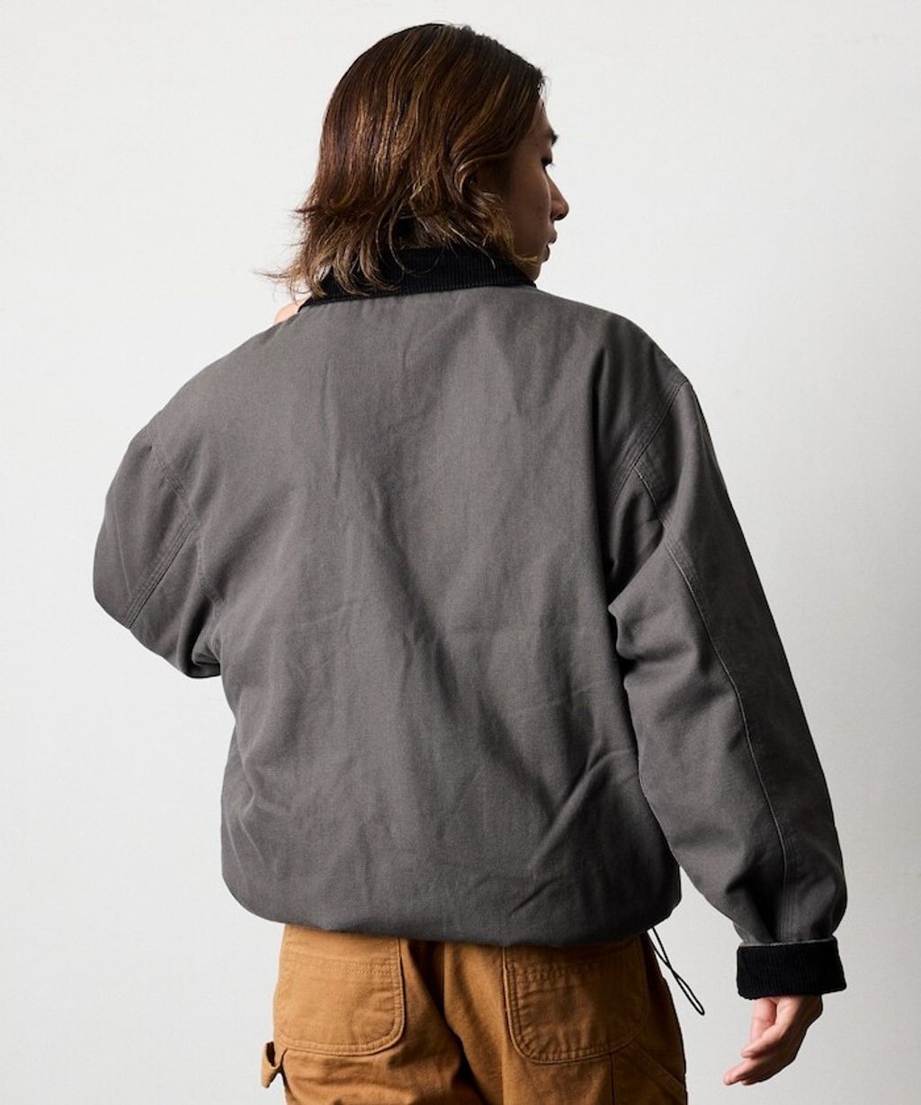 FREAKS STORE 寬版燈芯絨領拼接鴨絨工裝外套_43